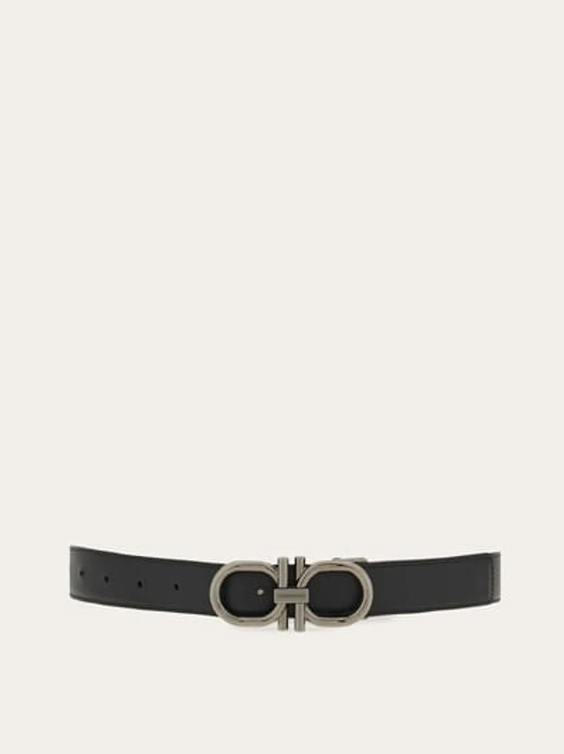 Reversible and adjustable Gancini belt