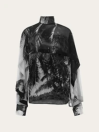 Georgette shirt with Trinidad print