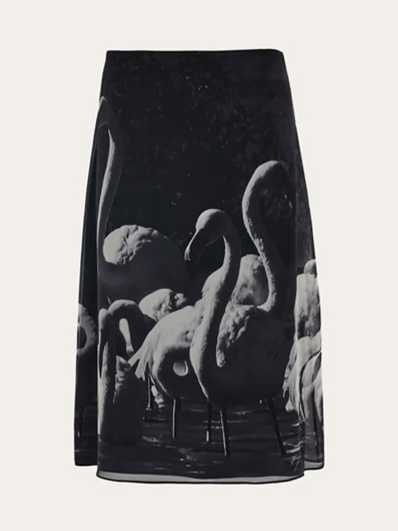 Georgette skirt with Trinidad print