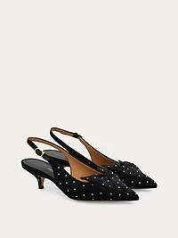 Slingback with bow detail