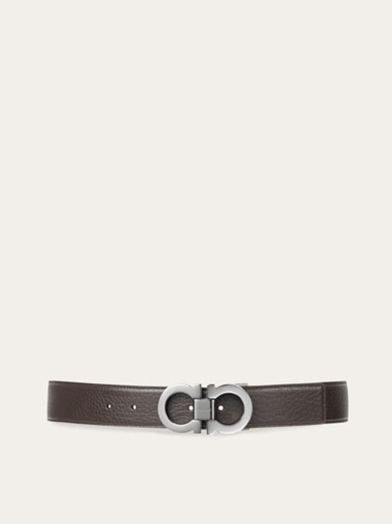 Reversible and adjustable Gancini belt