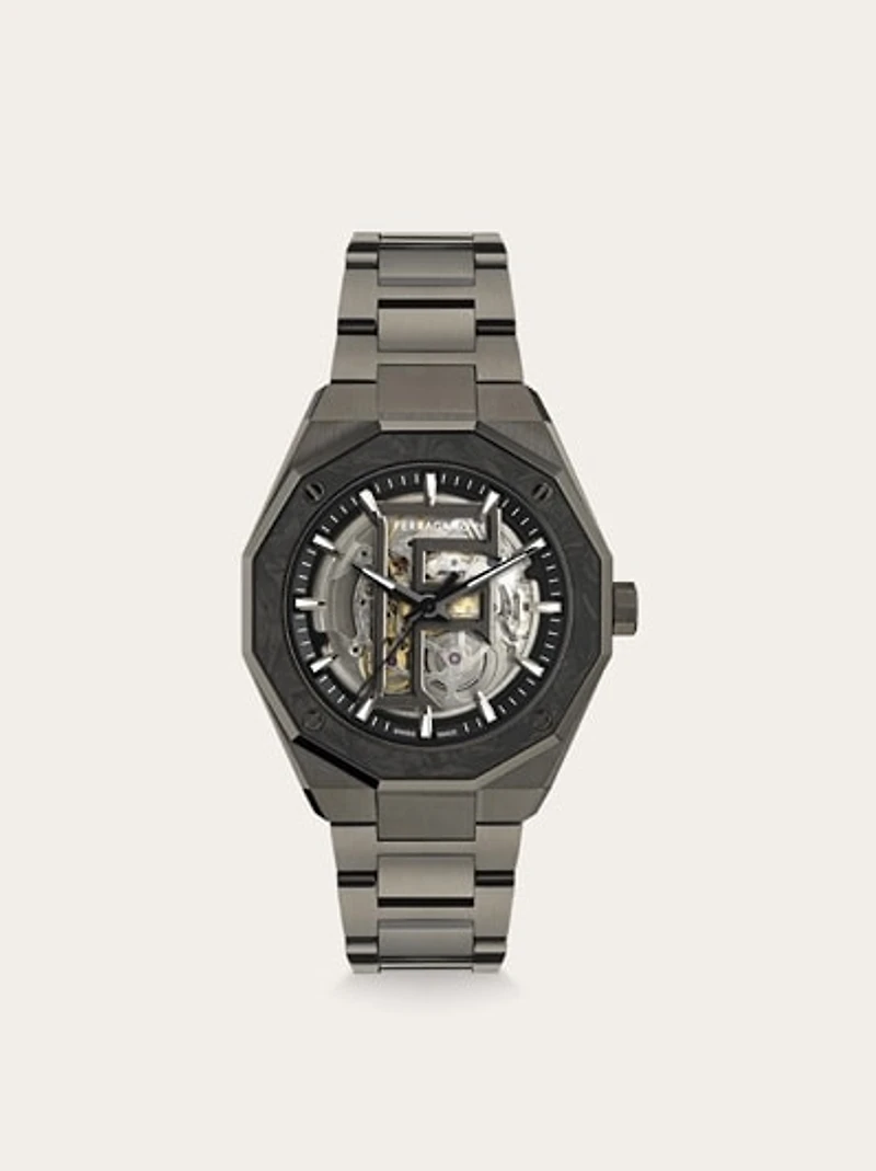 Ferragamo Edge Skeleton Watch