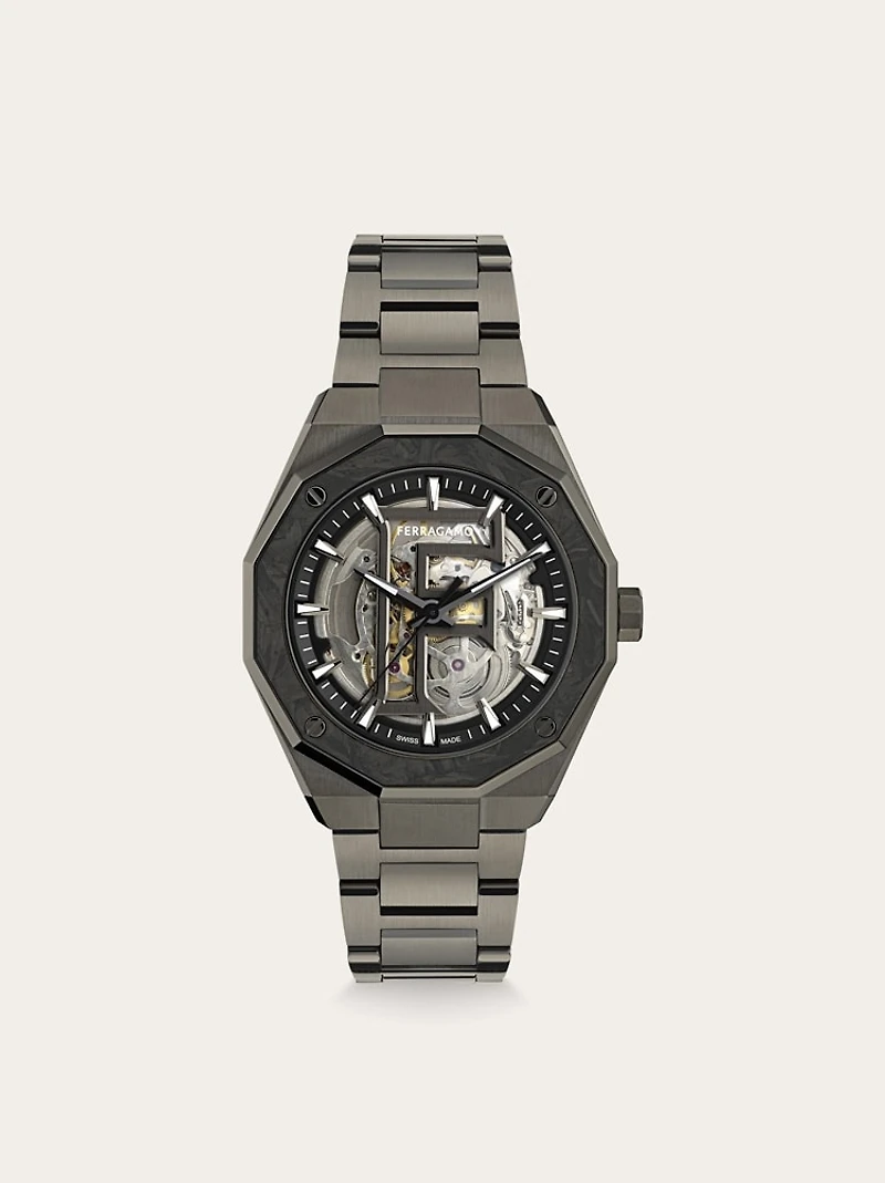 Ferragamo Edge Skeleton Watch