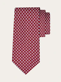 Pegasus print silk tie