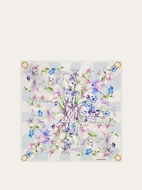 Gaia print silk scarf