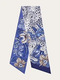 Cheetah print silk bandeau