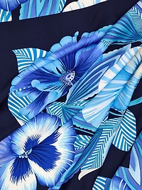 Brezza print silk scarf