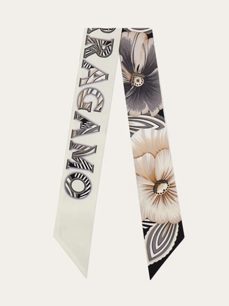 Brezza print silk bandeau