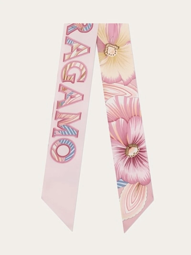 Brezza print silk bandeau