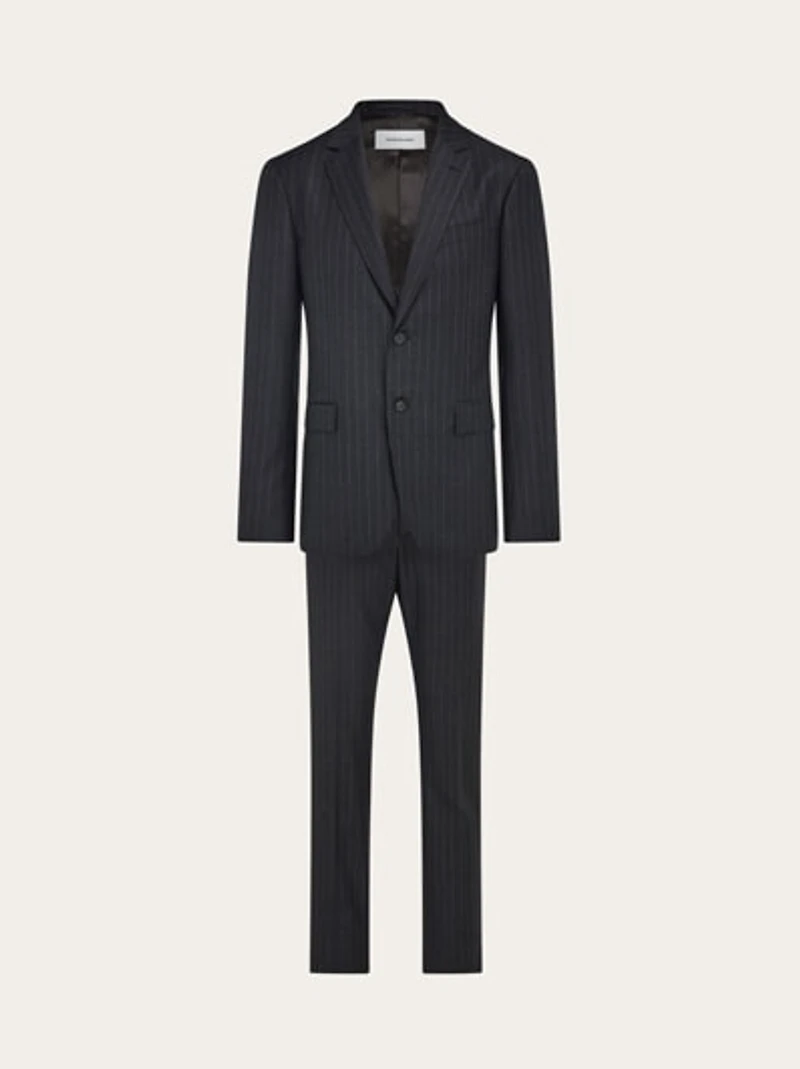 Wool pinstripe suit