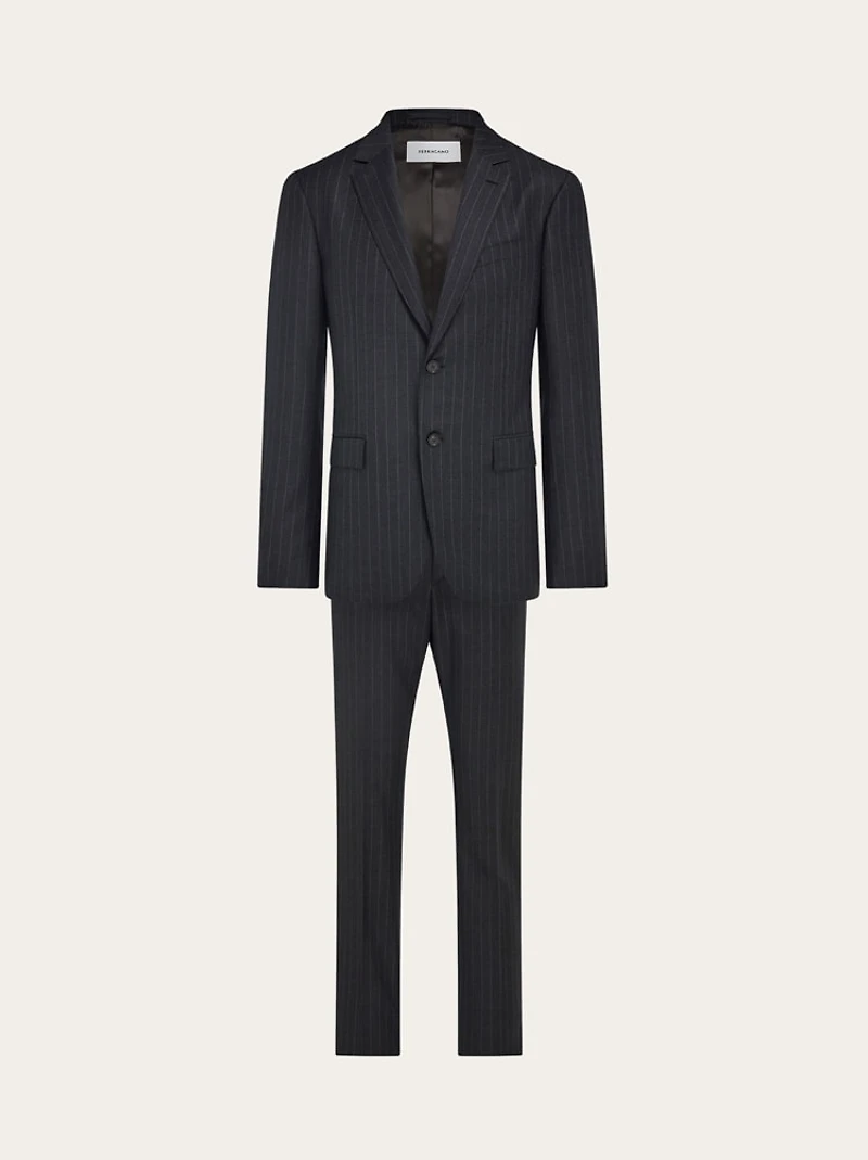 Wool pinstripe suit