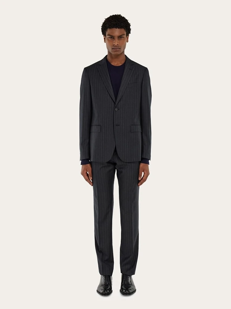 Wool pinstripe suit