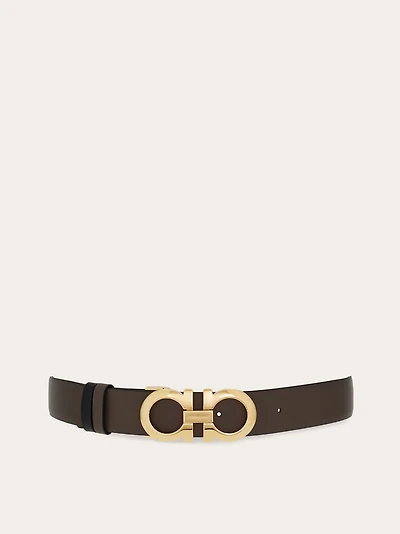 Reversible and adjustable Gancini belt