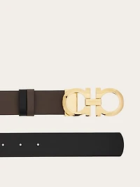 Reversible and adjustable Gancini belt