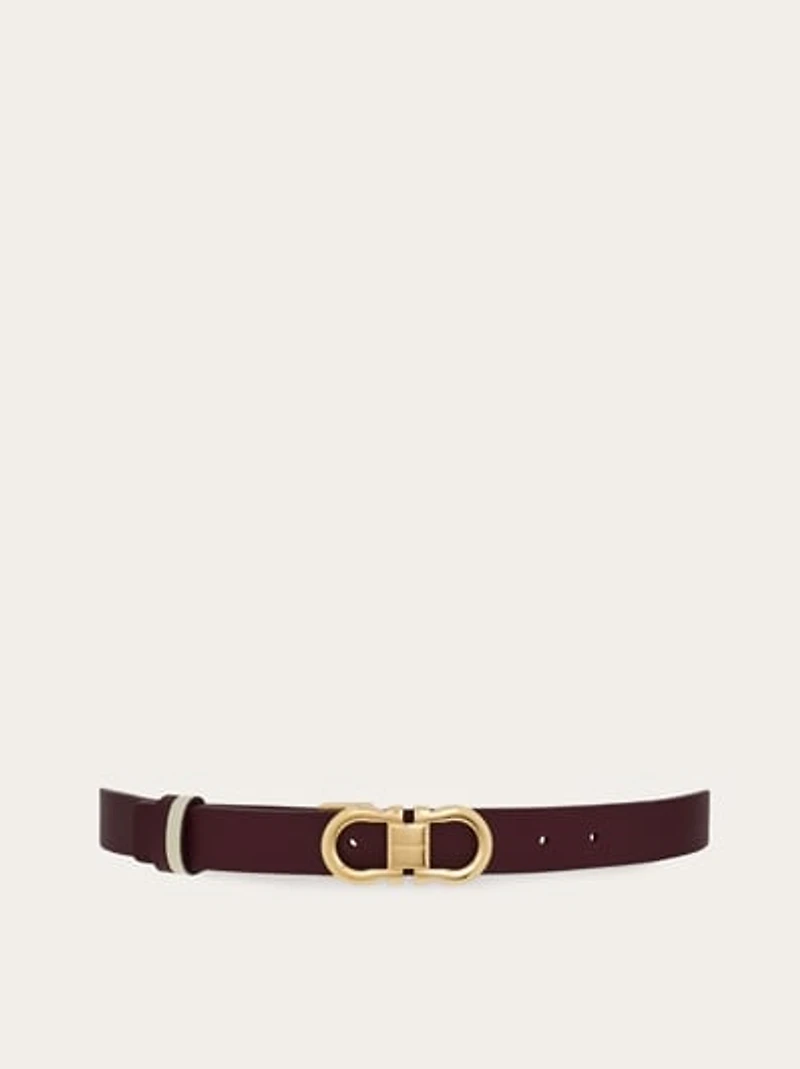 Reversible and adjustable Gancini belt