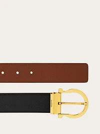 Reversible and adjustable Gancini belt