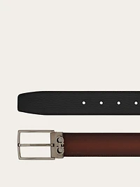 Reversible and adjustable Gancini belt
