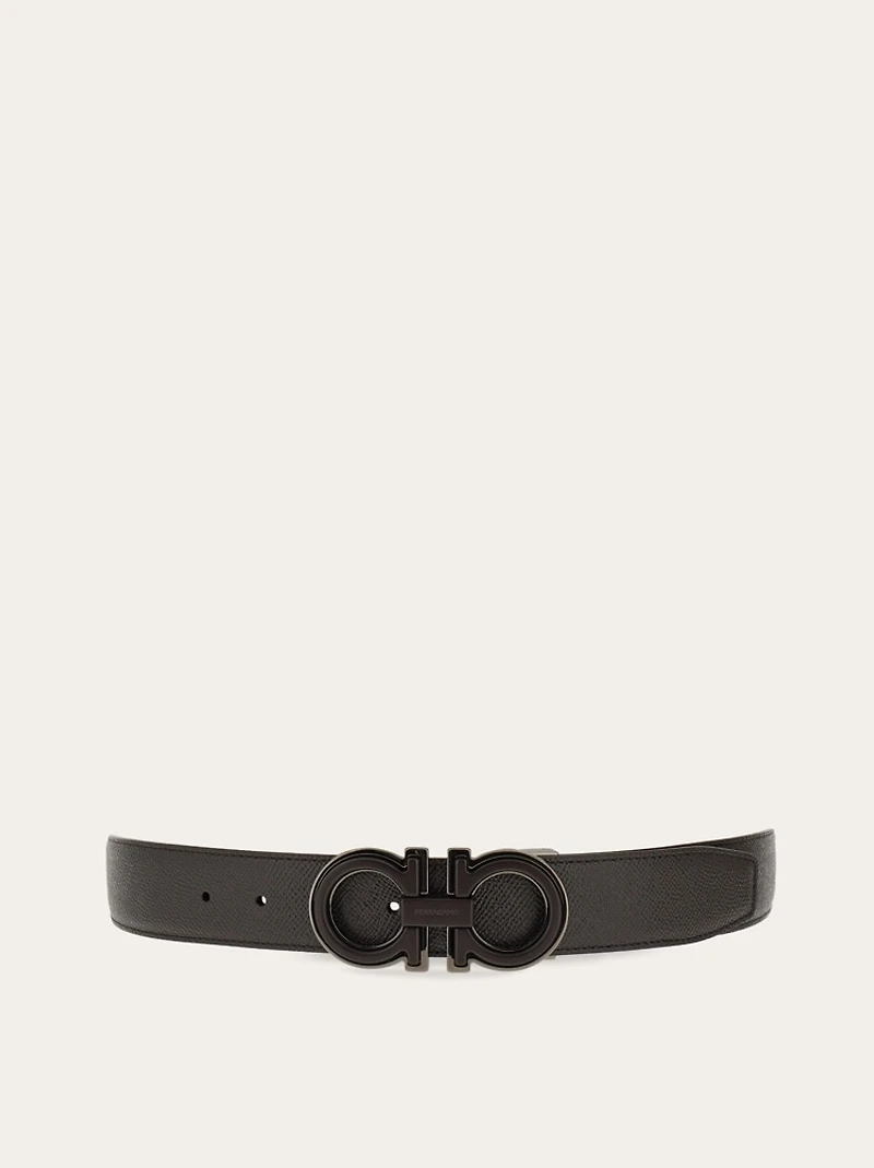Reversible and adjustable Gancini belt