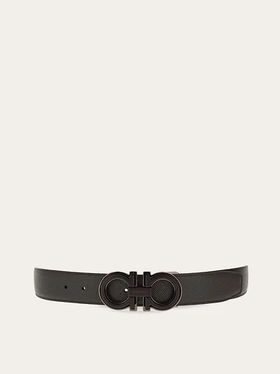 Reversible and adjustable Gancini belt