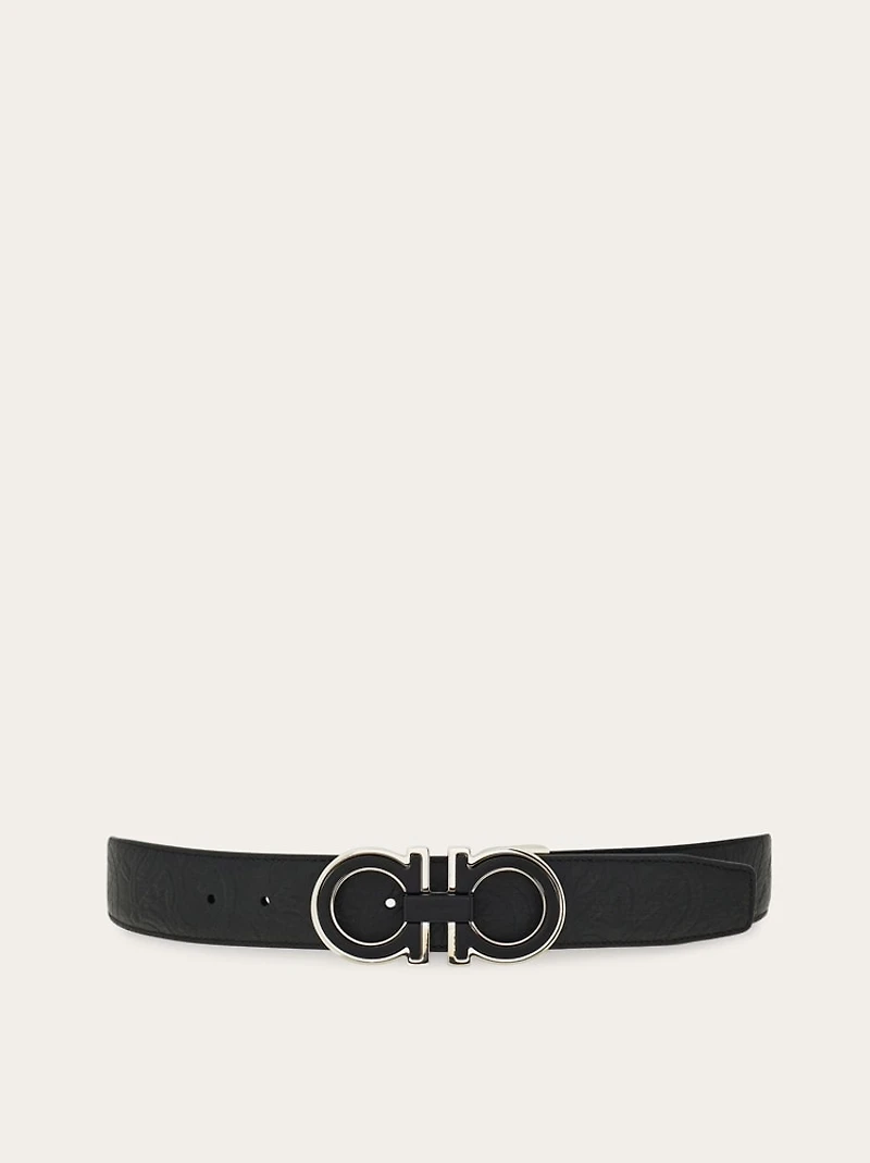 Reversible and adjustable Gancini belt