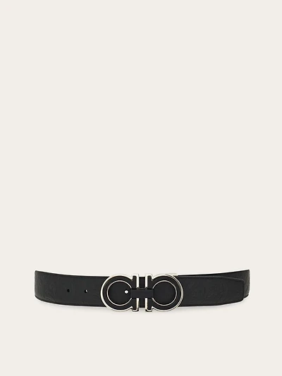 Reversible and adjustable Gancini belt
