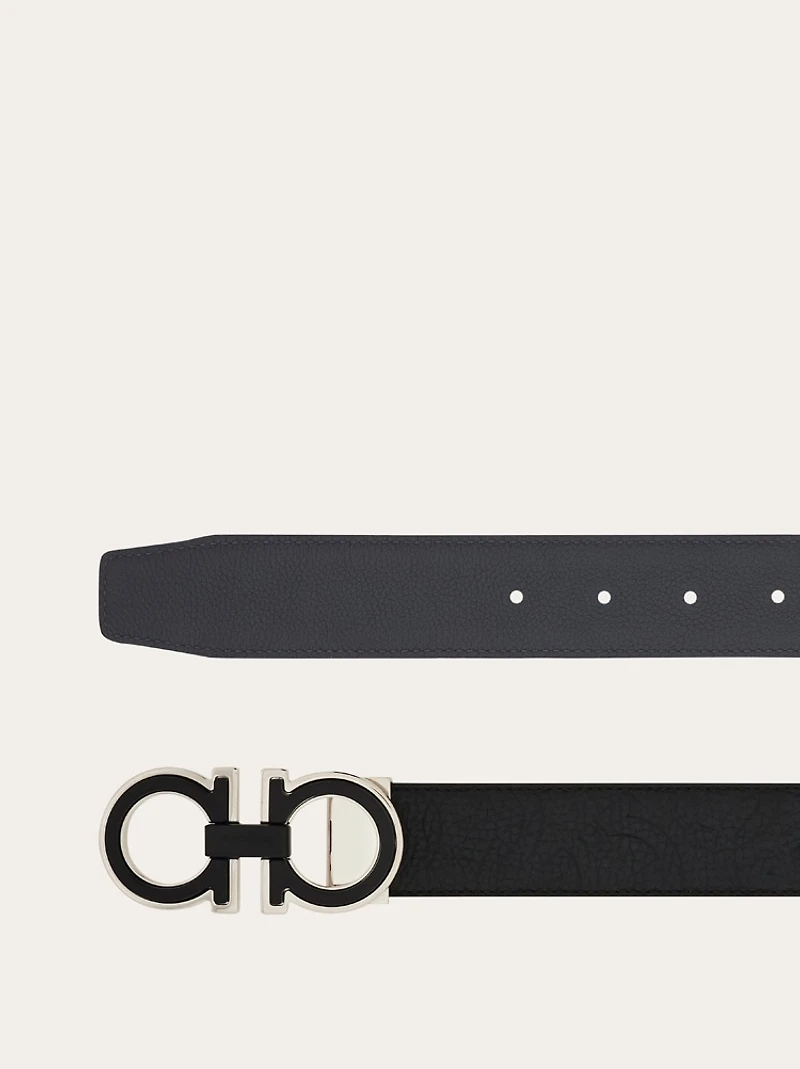 Reversible and adjustable Gancini belt