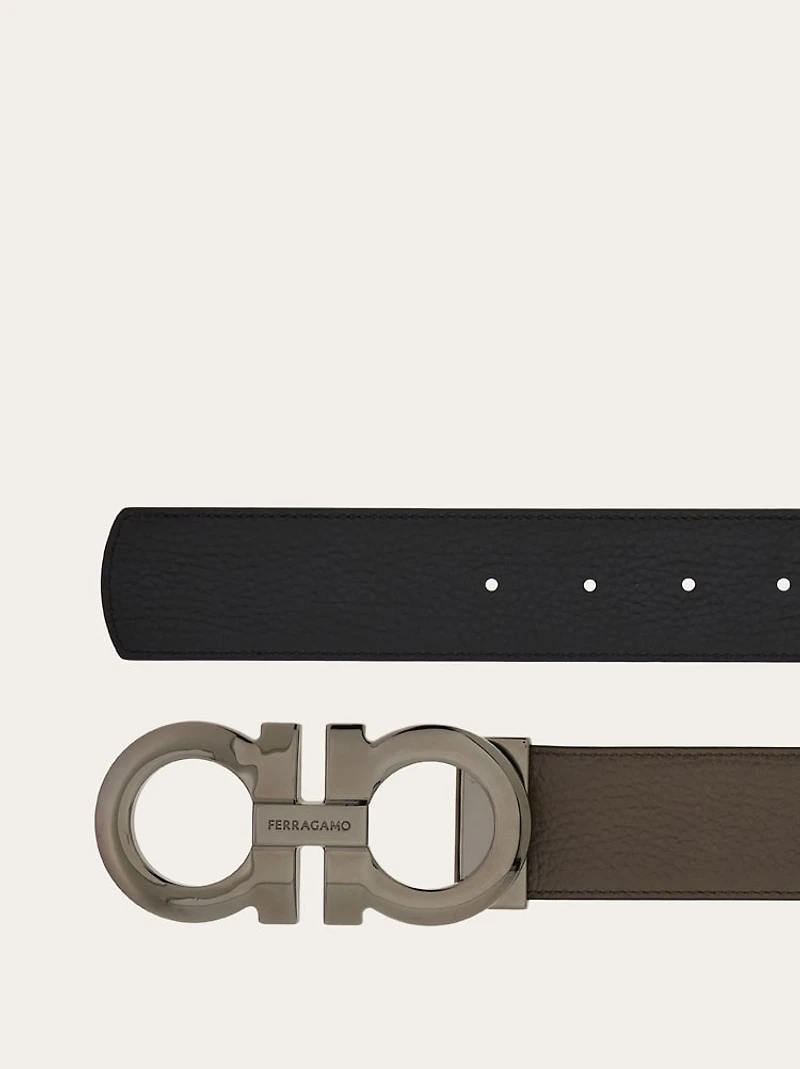 Reversible and adjustable Gancini belt