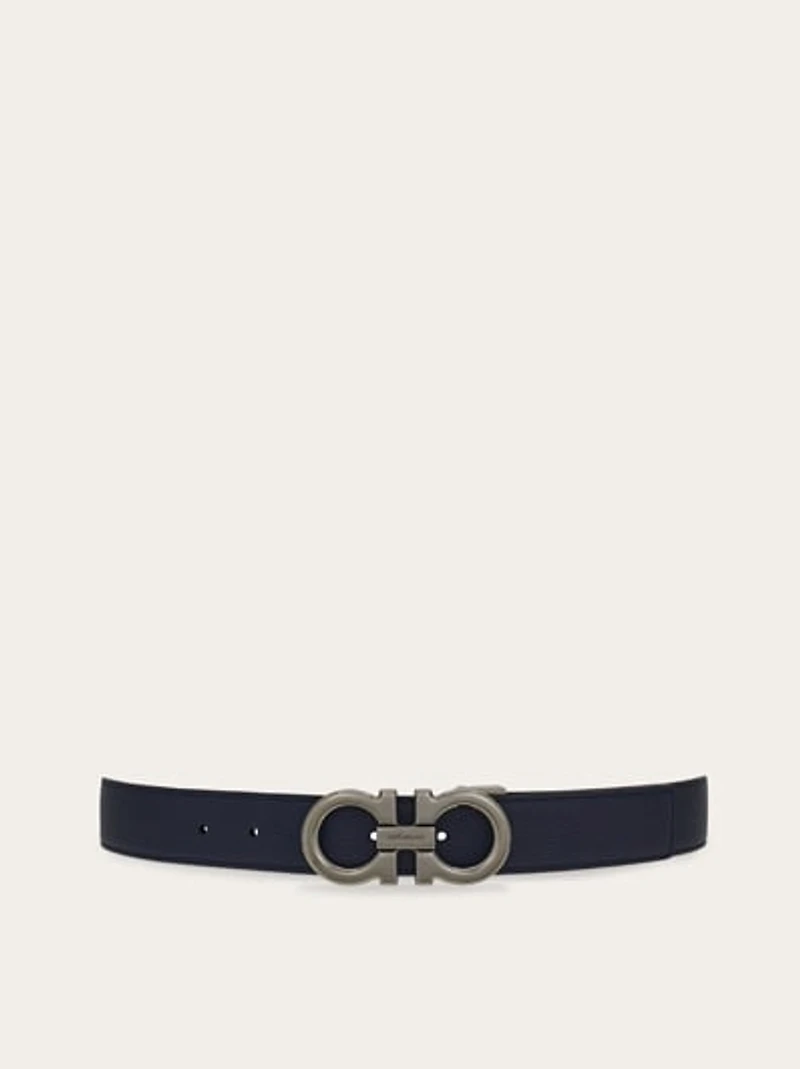 Reversible and adjustable Gancini belt