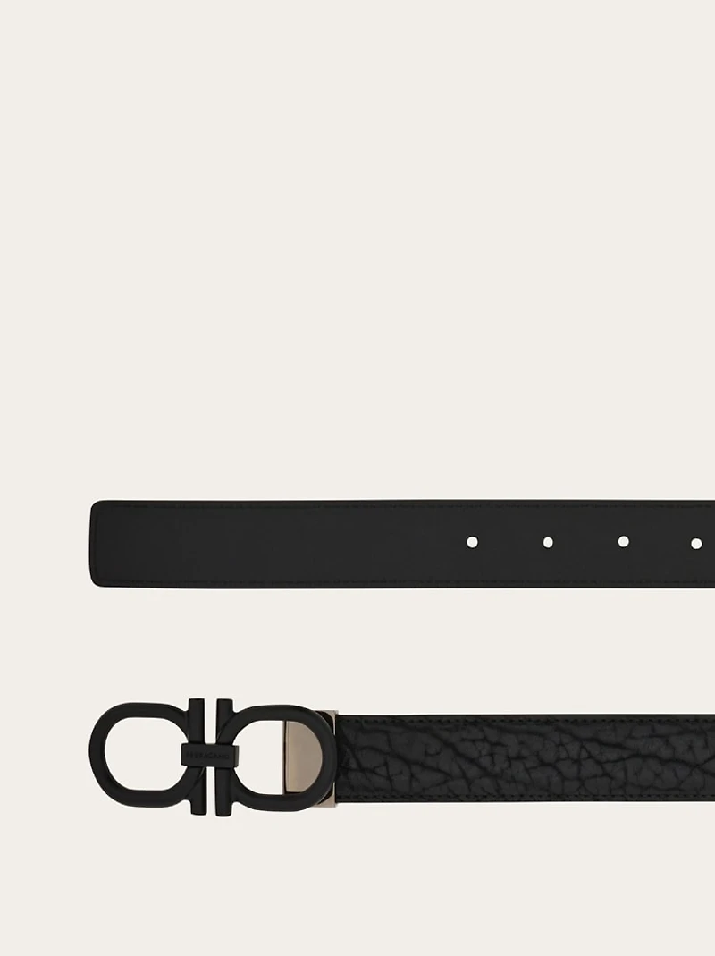 Reversible and adjustable Gancini belt