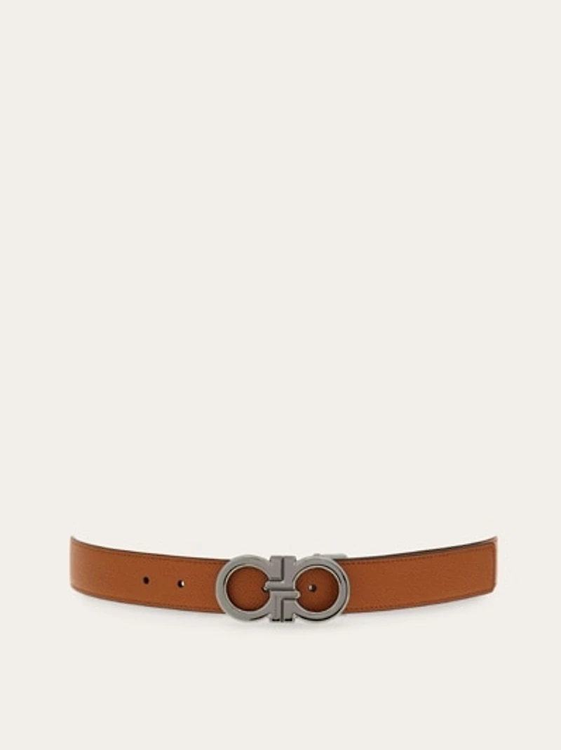Reversible and adjustable Gancini belt