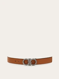 Reversible and adjustable Gancini belt