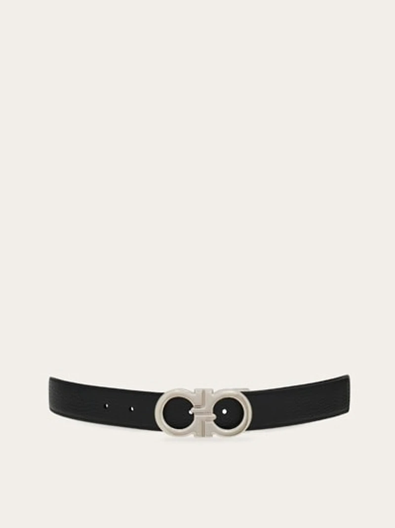 Reversible and adjustable Gancini belt