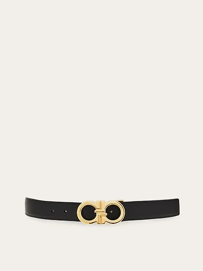 Reversible and adjustable Gancini belt