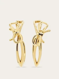 Earrings with bow