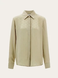 Ferragamo Monogram print silk shirt