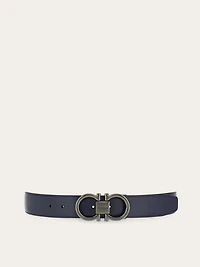 Reversible and adjustable Gancini belt