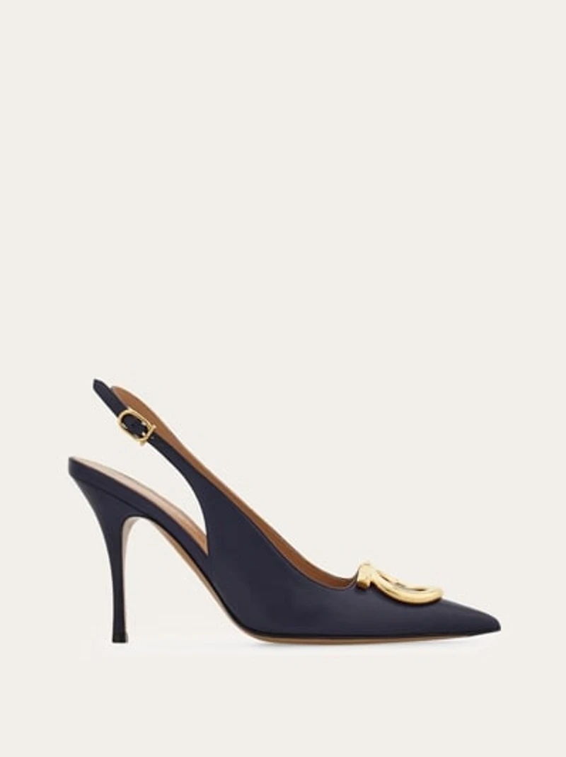 Maxi Gancini slingback pump