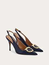 Maxi Gancini slingback pump