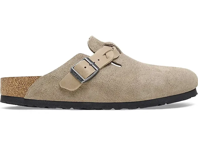 Birkenstock Boston Braided Suede Leather