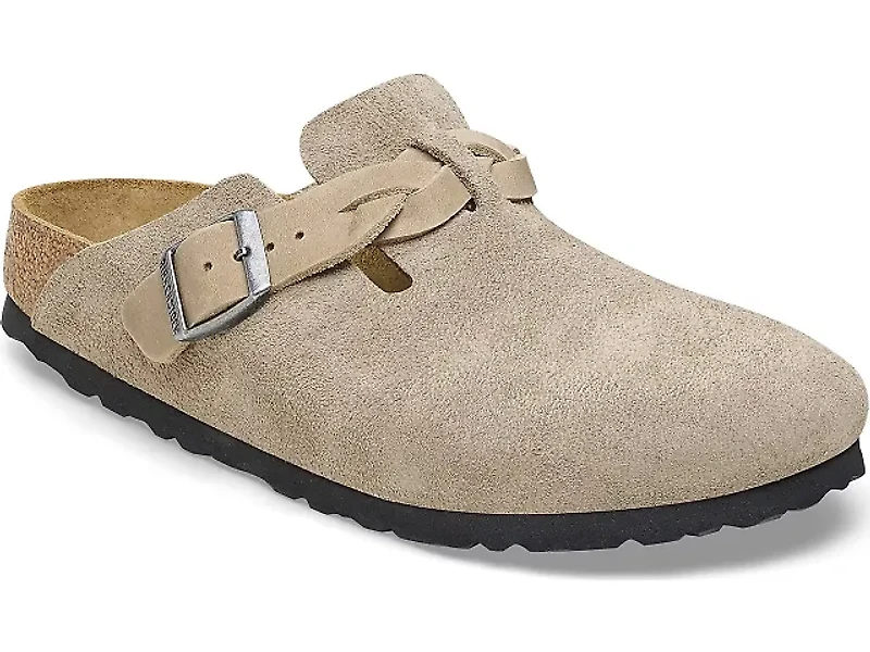Birkenstock Boston Braided Suede Leather
