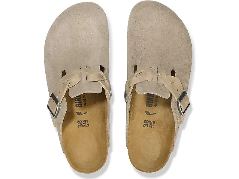 Birkenstock Boston Braided Suede Leather