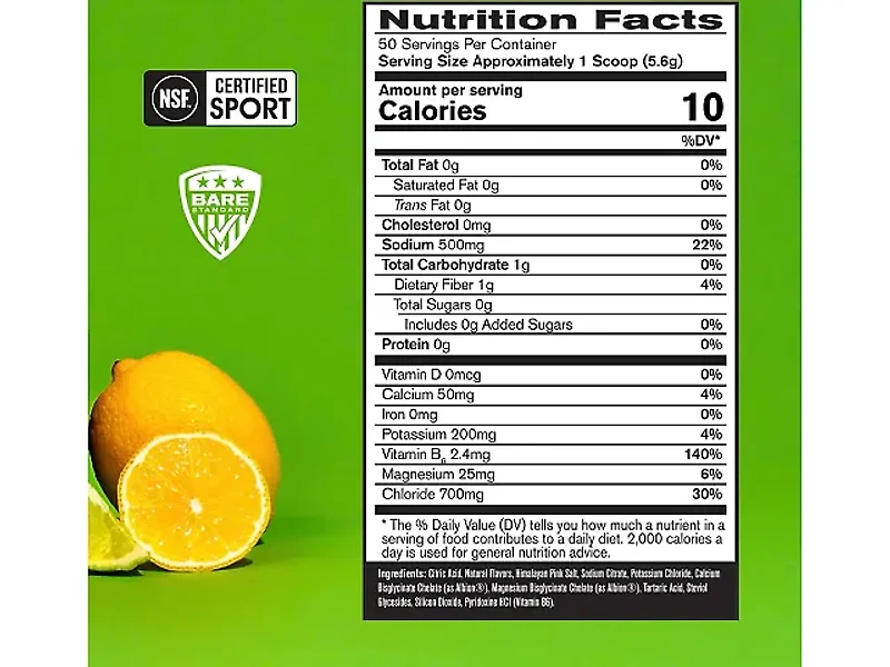 Bare Performance Nutrition Electrolyte 50 serving