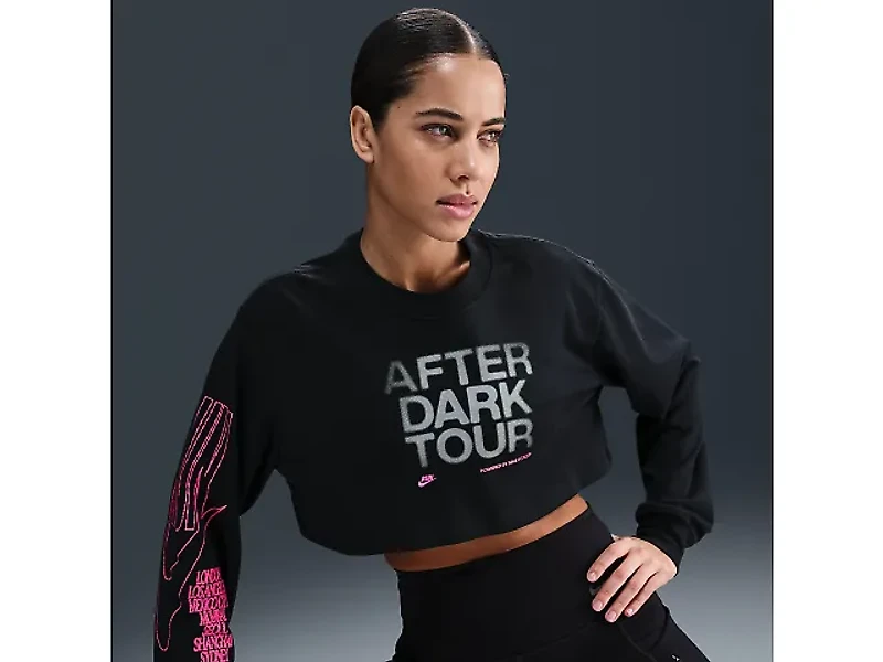 Women's | Nike Dri Fit LS Crop Race Tee