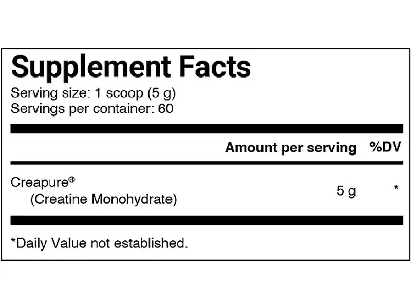 PILLAR Performance Creatine Monohydrate Powder - 60 serving