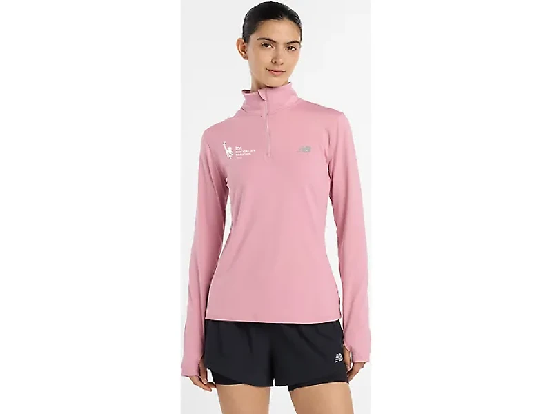 Women's | New Balance NYC Marathon 2025 Essential Space Dye 1/4 Zip