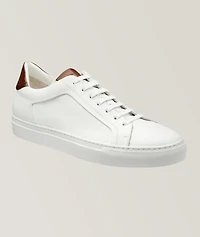 Soft Tumbled Leather Low-Tops
