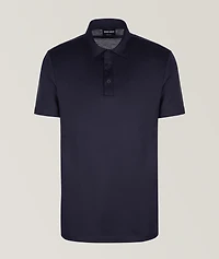 Slim-Fit Silk-Cotton Jersey Polo