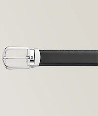 Reversible Horseshoe Buckle Leather Belt