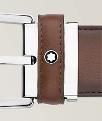 Horseshoe Buckle 35 mm Leather Belt