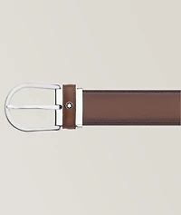 Horseshoe Buckle 35 mm Leather Belt